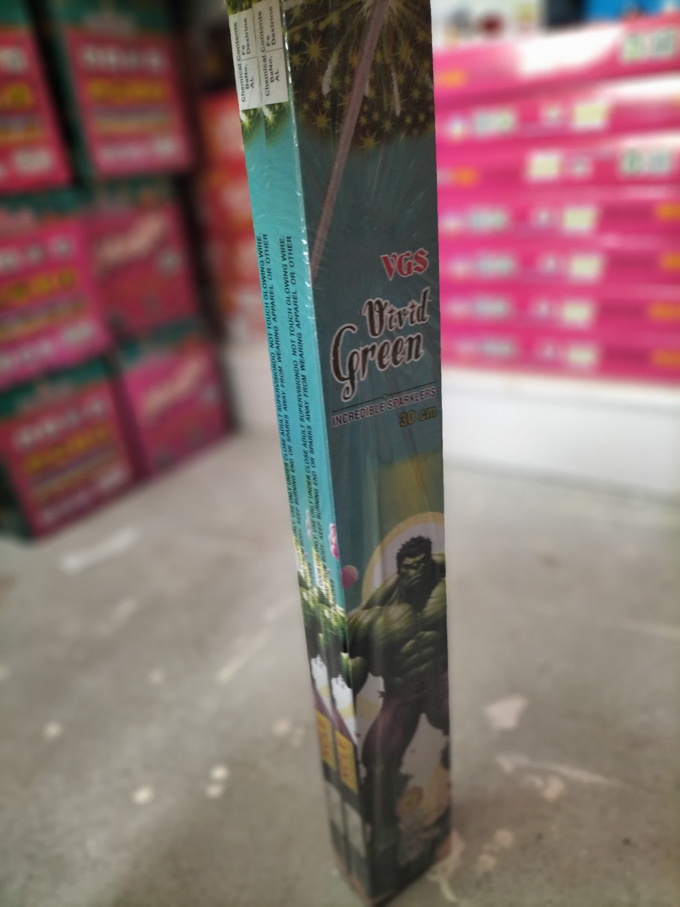 30CM GREEN SPARKLERS ( 2 BOX)